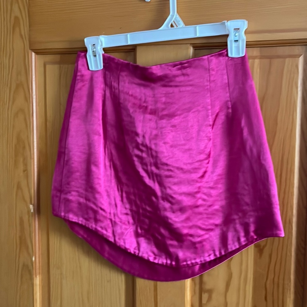 Zara hot pink mini skirt